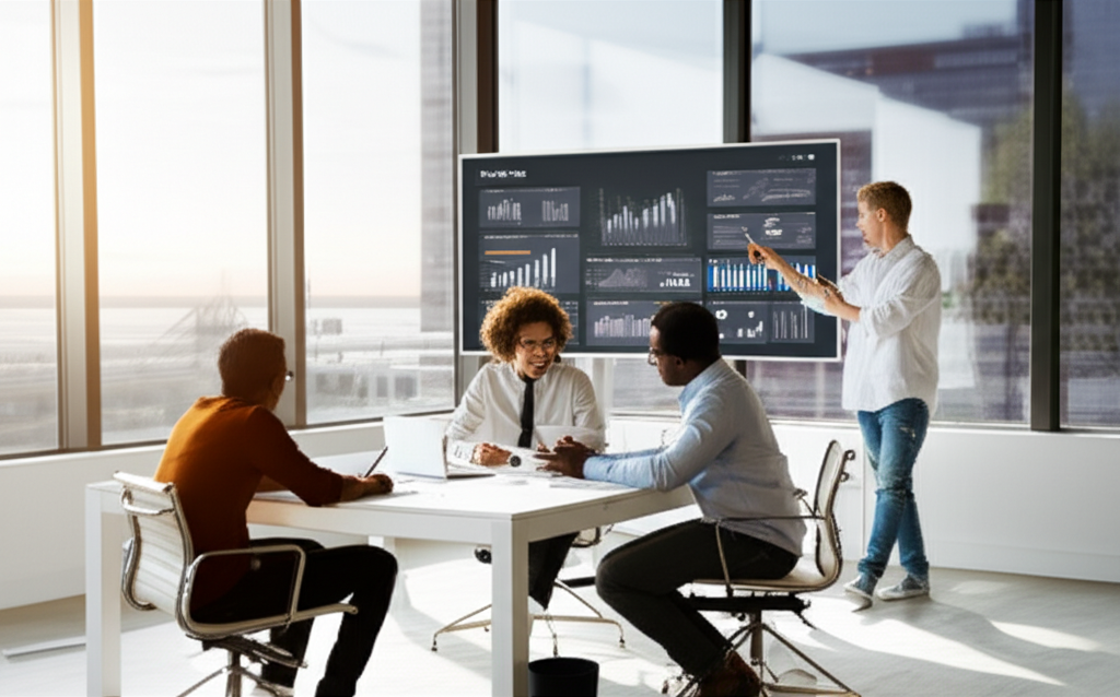 Business professionals meeting